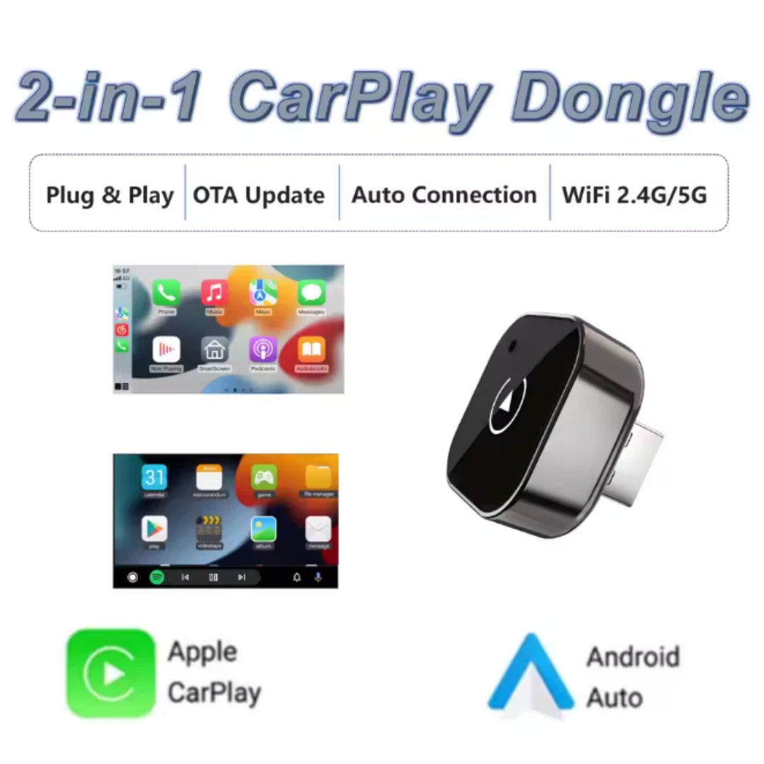 Wireless CarPlay & Android Auto Adapter - 50% OFF Today Only