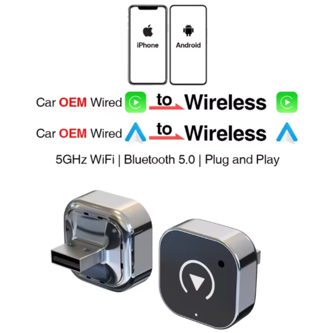 Wireless CarPlay & Android Auto Adapter - 50% OFF Today Only
