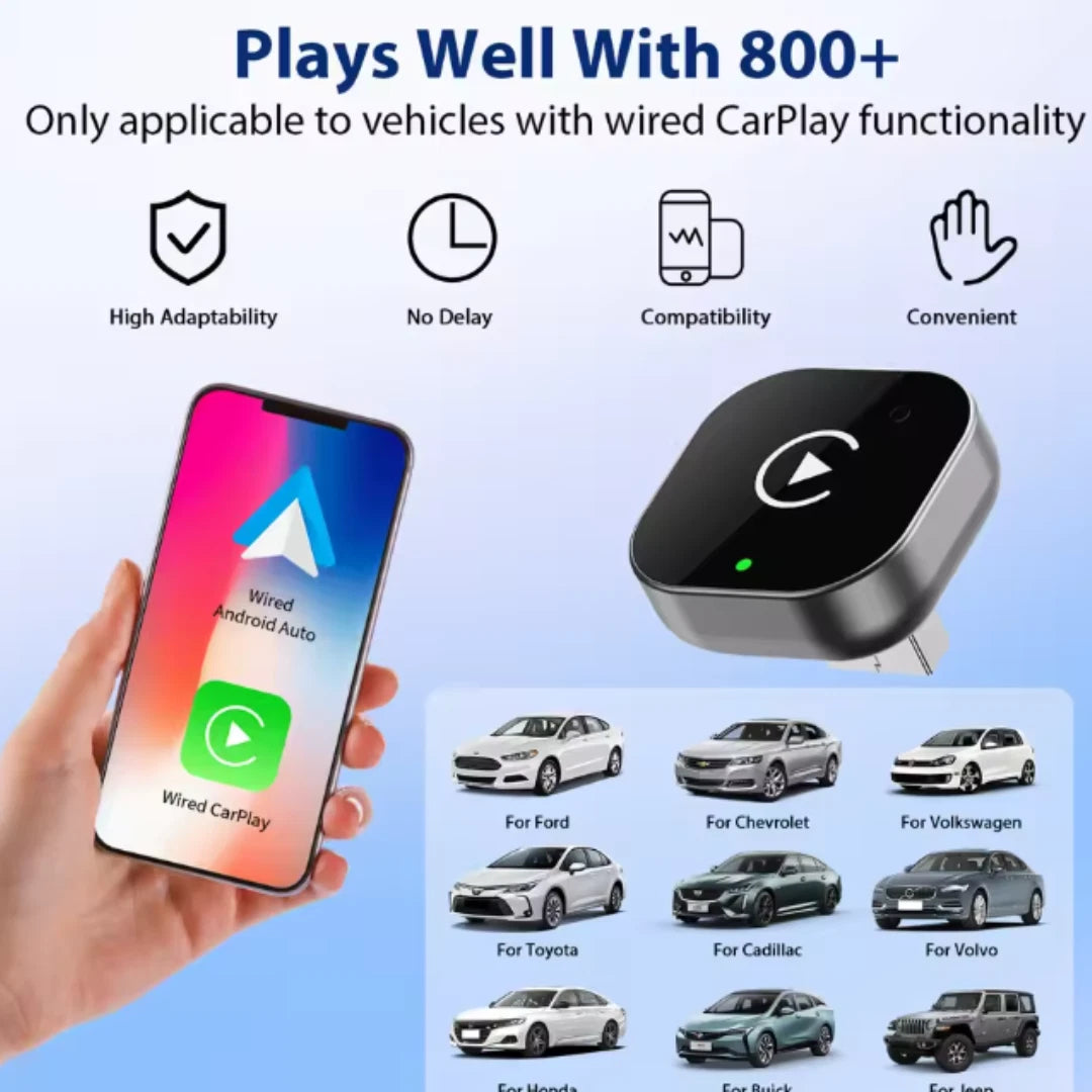 Wireless CarPlay & Android Auto Adapter - 50% OFF Today Only