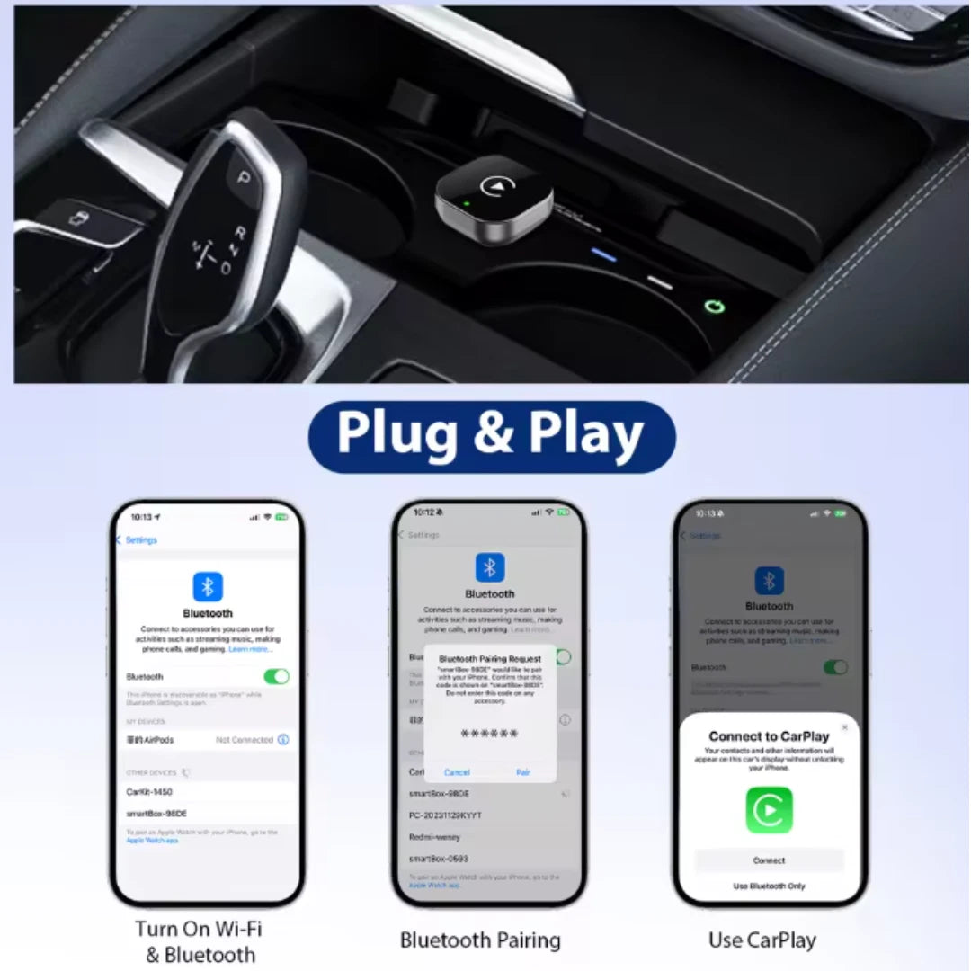 Wireless CarPlay & Android Auto Adapter - 50% OFF Today Only